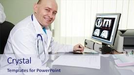  Presentation with medicine - Beautiful presentation design featuring medical prognosis - doctors are working - medicine backdrop and a sky blue colored foreground