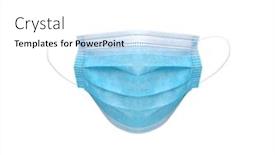  Presentation with mask - PPT layouts with medical-protective-mask-isolated background and a white colored foreground