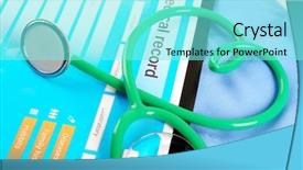  Presentation with medical heart - Beautiful slide deck featuring  backdrop and a  colored foreground