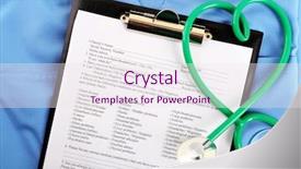  Presentation with medical heart - Amazing presentation design having  backdrop and a  colored foreground