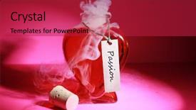  Presentation with released - Amazing slide deck having medical representatives - heart shaped bottle filled backdrop and a crimson colored foreground