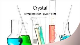  Presentation with liquid natural gas - Amazing PPT layouts having medical science equipment - different laboratory glassware with color backdrop and a white colored foreground
