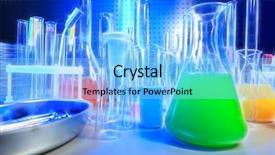  Presentation with medical science equipment research laboratory - PPT layouts with medical science equipment research laboratory background and a light blue colored foreground