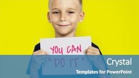  Presentation with helping hand - Cool new presentation theme with medical seniors - doctor holding patient's hand helping backdrop and a teal colored foreground