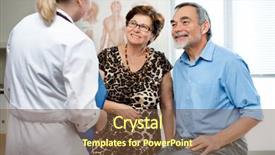  Presentation with doctor visiting family - Amazing presentation having medical seniors - senior couple visiting a doctor backdrop and a tawny brown colored foreground