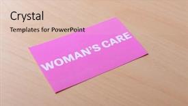  Presentation with medical service - Colorful slides enhanced with medical service concept visiting card backdrop and a lemonade colored foreground