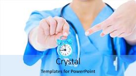  Presentation with alarm - PPT theme consisting of beautiful bright flame fire late background and a black colored foreground