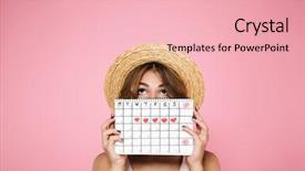  Presentation with girl scouts explorer summer - Beautiful PPT theme featuring medical showing time medicine - portrait of a young girl backdrop and a  colored foreground