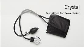  Presentation with blood pressure - Beautiful theme featuring medical sphygmomanometer for blood pressure backdrop and a white colored foreground