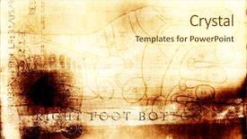  Presentation with background - Cool new presentation theme with medicalsport - grunge background- foot bottom backdrop and a cream colored foreground