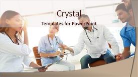  Presentation with x ray equipment for medical - Amazing PPT layouts having medical staff discussing x-ray backdrop and a lemonade colored foreground