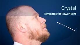  Presentation with nasal - Presentation having medical-staff-member-with-protective background and a ocean colored foreground