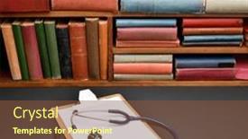  Presentation with clipboard stethoscope - PPT theme with medical-stethoscope-and-clipboard background and a  colored foreground