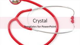  Presentation with medical - PPT layouts with medical stethoscope isolated on white background and a  colored foreground