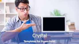  Presentation with medical student - Audience pleasing presentation design consisting of medical student preparing for exams backdrop and a ocean colored foreground