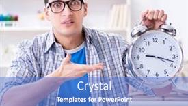  Presentation with medical case study - Amazing presentation theme having medical-student-preparing-for-exams backdrop and a teal colored foreground