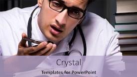  Presentation with medical student - Colorful PPT theme enhanced with medical student preparing for university exams at night backdrop and a light blue colored foreground