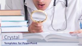  Presentation with medical student - Amazing PPT layouts having medical-student-preparing-for-university backdrop and a sky blue colored foreground