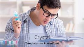  Presentation with medical case study - PPT layouts consisting of medical-student-sitting background and a light blue colored foreground