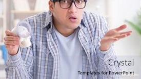  Presentation with medical student - Colorful PPT layouts enhanced with medical-student-sitting backdrop and a light blue colored foreground