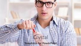  Presentation with medical student - PPT layouts having medical-student-sitting background and a light blue colored foreground