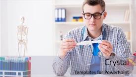  Presentation with medical heart - Amazing presentation theme having cardiac anatomy - medical student studying heart backdrop and a light gray colored foreground