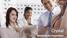  Presentation with medical students - Amazing presentation having teaching science - medical students with professor backdrop and a violet colored foreground