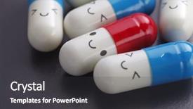  Presentation with choose joy - Audience pleasing theme consisting of medical symbol - choose your mood backdrop and a dark gray colored foreground