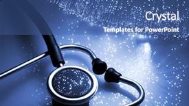  Presentation with optical medical - Slides enhanced with medical symbol - fiber optical background with lots background and a ocean colored foreground