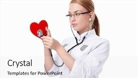  Presentation with heart - Presentation theme enhanced with christmas place setting with snowflake cookie cutter background and a light gray colored foreground