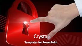  Presentation with hand touching finger digital - Audience pleasing slides consisting of medical symbol presentation - digital composite of hand touching backdrop and a crimson colored foreground