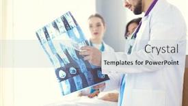  Presentation with diagnosis - Amazing theme having medical-team-discussing-diagnosis backdrop and a light blue colored foreground