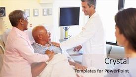  Presentation with labor and delivery medical team - Presentation theme featuring medical team meeting with senior background and a lemonade colored foreground