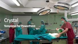  Presentation with medical pediatric - Amazing presentation having medical team performing surgery backdrop and a gray colored foreground