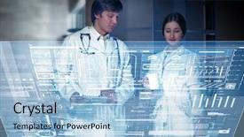  Presentation with innovative transformation - Slides having medical tech - using innovative technologies background and a light blue colored foreground