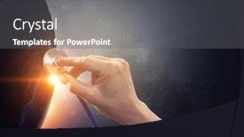  Presentation with network - Presentation with medical-technology-network-concept-mixed background and a gray colored foreground