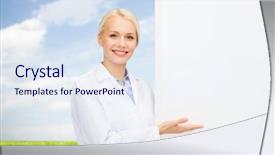  Presentation with sky blue - Slides consisting of medical templatwes - healthcare advertisement people and medicine background and a  colored foreground