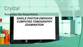  Presentation with tests - Slides with medical-tests-and-diagnostic-procedures background and a cool aqua colored foreground