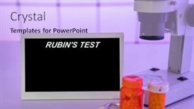  Presentation with medical procedures - Presentation theme featuring medical-tests-and-diagnostic-procedures background and a light blue colored foreground