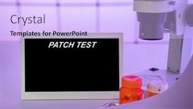  Presentation with medical procedures - Slide set enhanced with medical-tests-and-diagnostic-procedures background and a light blue colored foreground