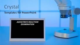  Presentation with medical procedures - Theme having medical-tests-and-diagnostic-procedures background and a light blue colored foreground