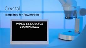  Presentation with medical procedures - Theme featuring medical-tests-and-diagnostic-procedures background and a light blue colored foreground