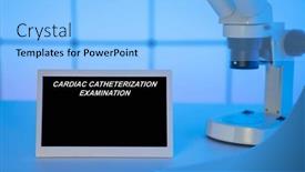  Presentation with medical procedures - Presentation theme featuring medical-tests-and-diagnostic-procedures background and a light blue colored foreground