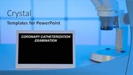  Presentation with medical procedures - Presentation theme featuring medical-tests-and-diagnostic-procedures background and a light blue colored foreground