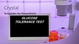  Presentation with medical procedures - PPT theme consisting of medical-tests-and-diagnostic-procedures background and a light blue colored foreground