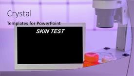  Presentation with medical procedures - Presentation theme featuring medical-tests-and-diagnostic-procedures background and a light blue colored foreground