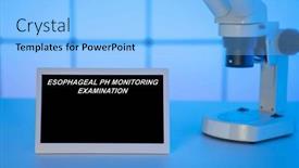  Presentation with medical monitoring - Presentation theme featuring medical-tests-and-diagnostic-procedures background and a light blue colored foreground