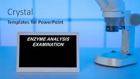  Presentation with tests - Presentation featuring medical-tests-and-diagnostic-procedures background and a light blue colored foreground