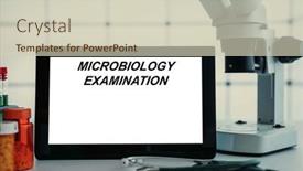  Presentation with medical procedures - Presentation design featuring medical-tests-and-diagnostic-procedures background and a soft green colored foreground