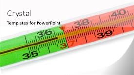  Presentation with medical - Colorful slide set enhanced with medical-thermometer-isolated-on-white backdrop and a white colored foreground